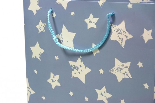 Blaue Tasche mit Sternen