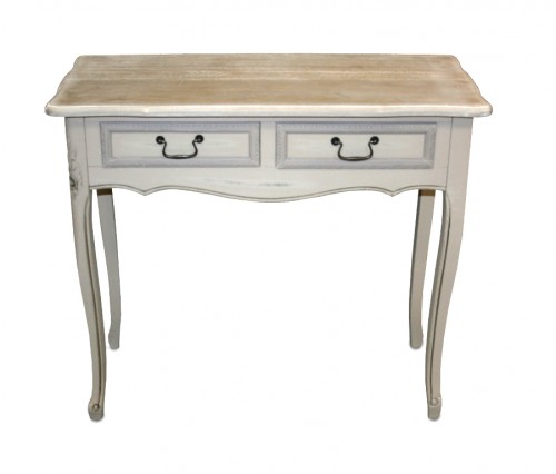 White desk wood table